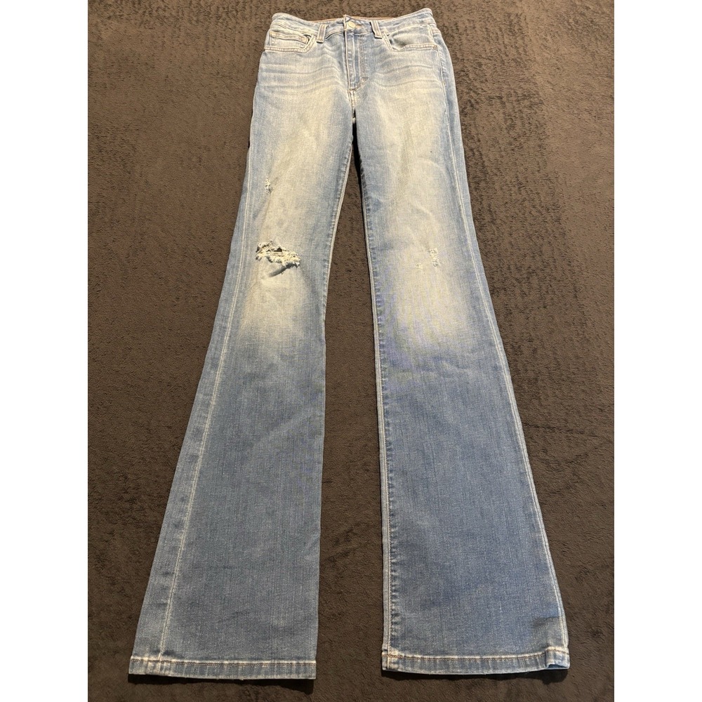 Joe's Jeans Size 26 Light Wash Distressed Flare Jeans